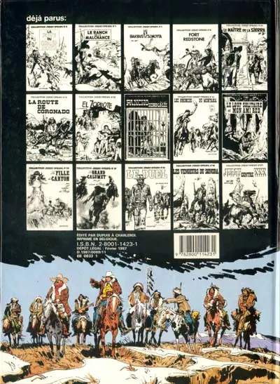 Verso de l'album Jerry Spring Tome 4 Trafic d'armes