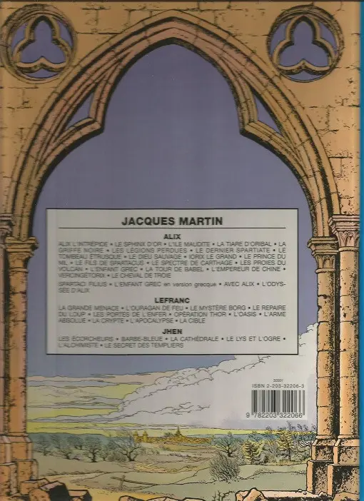 Verso de l'album Jhen Tome 8 Le secret des templiers
