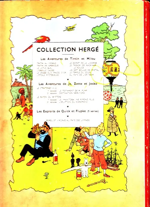 Verso de l'album Les Aventures de Jo, Zette et Jocko Tome 3 Le Rayon du Mystère 1er épisode, Le Manitoba ne répond plus