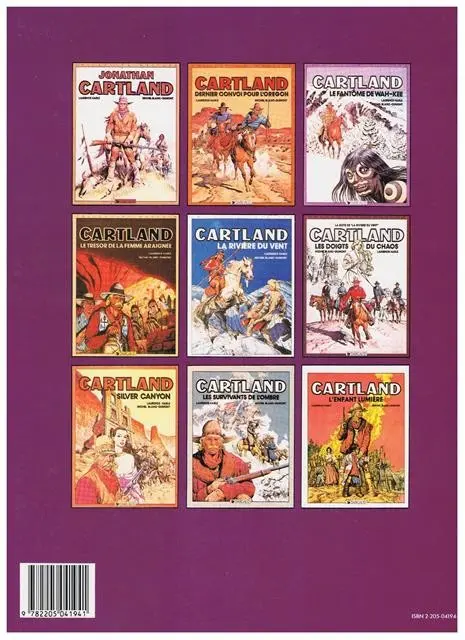 Verso de l'album Jonathan Cartland Tome 6 Les doigts du chaos