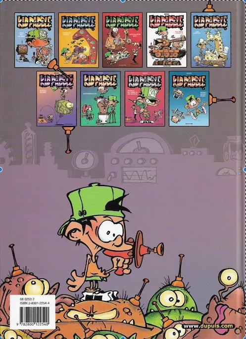Verso de l'album Kid Paddle Tome 1 Jeux de vilains