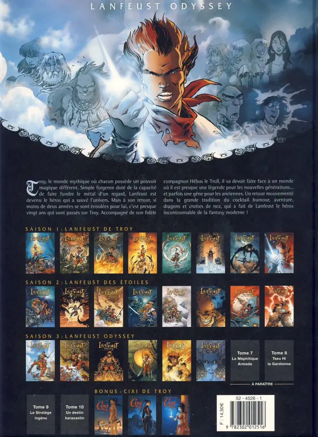 Verso de l'album Lanfeust Odyssey Tome 2 L'énigme Or-Azur - 2de partie