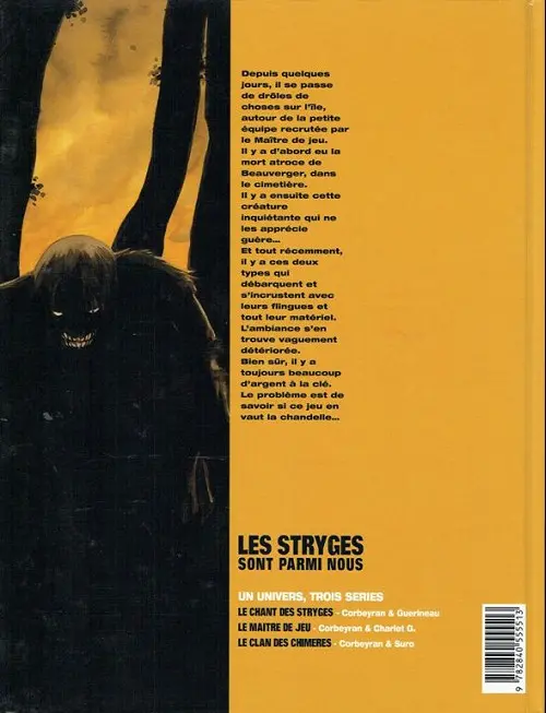 Verso de l'album Le Maître de jeu Tome 2 Prémonition