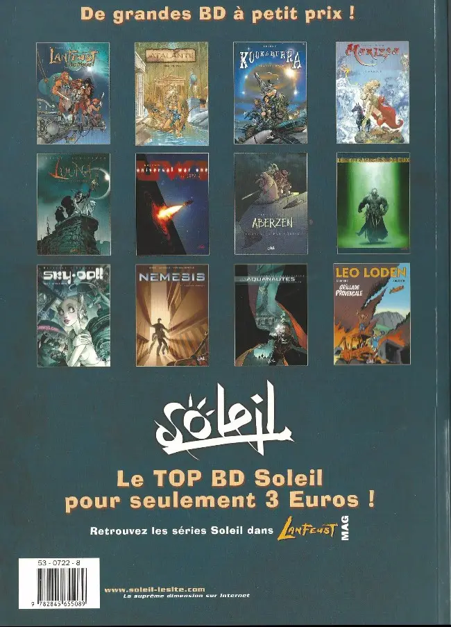 Verso de l'album Nemesis Tome 1 Level eleven