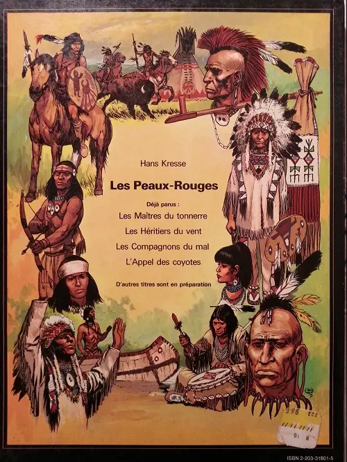 Verso de l'album Les Peaux-rouges Tome 1 Les maîtres du tonnerre
