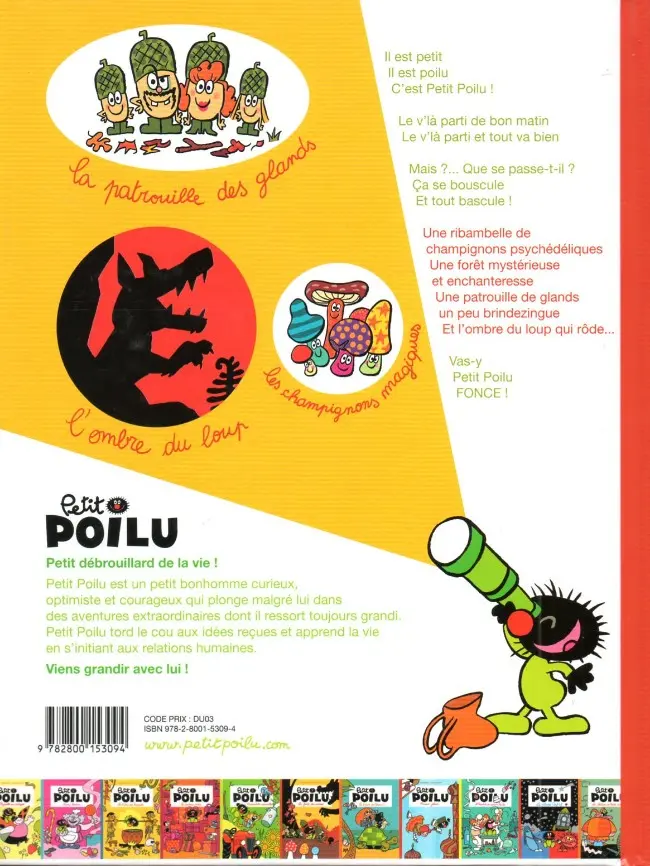 Verso de l'album Petit Poilu Tome 8 La forêt des Ombres