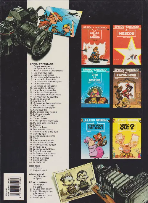 Verso de l'album Spirou et Fantasio Tome 7 Le dictateur et le champignon