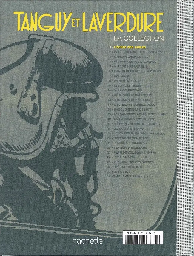 Verso de l'album Tanguy et Laverdure - La Collection Tome 1 L'École des Aigles