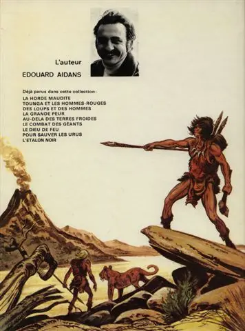 Verso de l'album Tounga Tome 2 Tounga et les hommes rouges