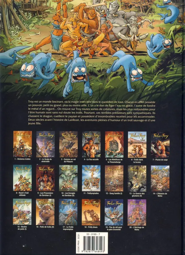 Verso de l'album Trolls de Troy Tome 3 Comme un vol de pétaures