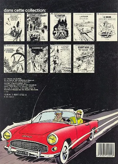 Verso de l'album Valhardi Tome 2 Le gang du diamant