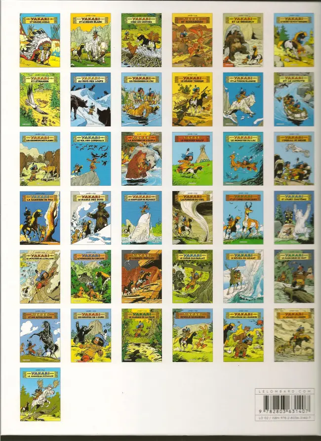 Verso de l'album Yakari Tome 2 Yakari et le bison blanc