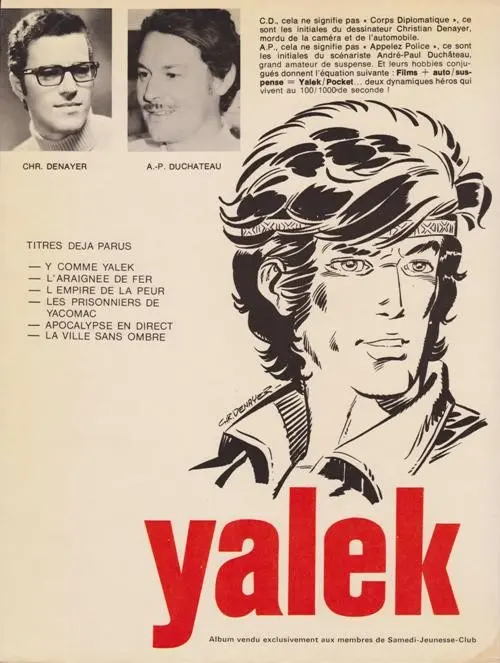 Verso de l'album Yalek Tome 6 La ville sans ombre
