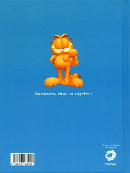 Verso de l'album Garfield Les pieds dans l'eau