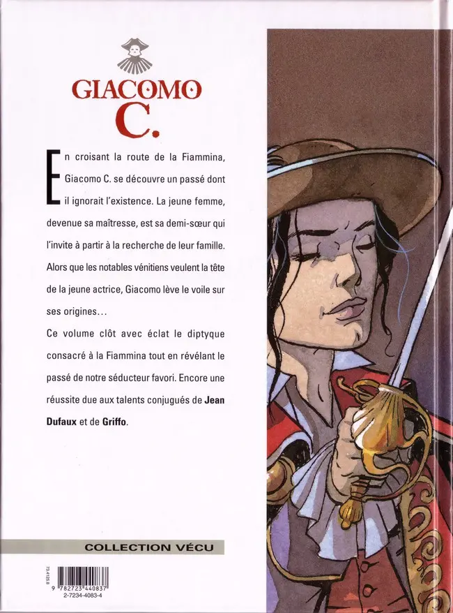 Verso de l'album Giacomo C. Tome 13 La fuite