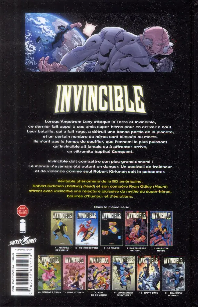 Verso de l'album Invincible Tome 11 Toujours invaincu