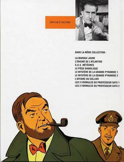 Verso de l'album Blake et Mortimer Tome 12 Les 3 formules du professeur Satô - Tome 2