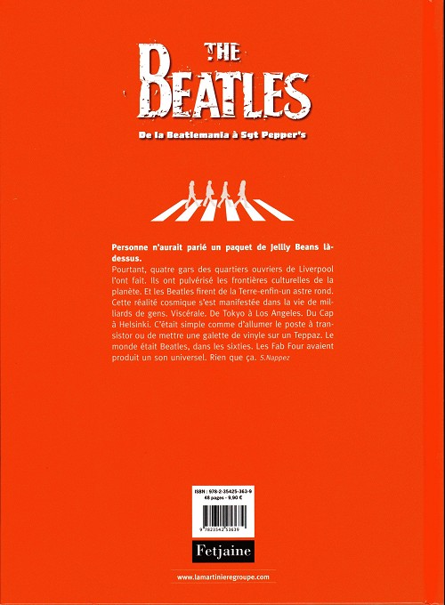 Verso de l'album The Beatles Tome 2 De la Beatlemania à Sgt Pepper's
