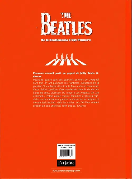 Verso de l'album The Beatles Tome 2 De la Beatlemania à Sgt Pepper's