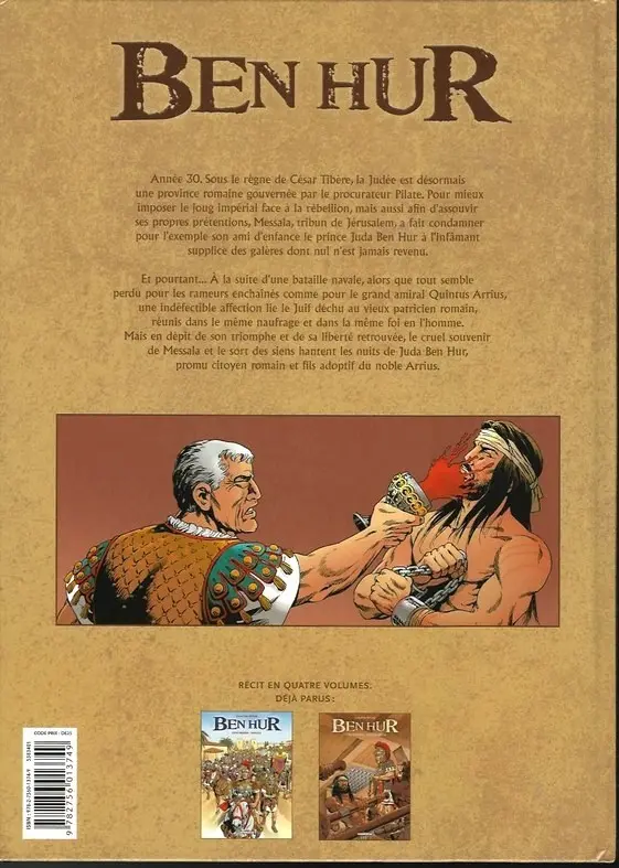 Verso de l'album Ben Hur Tome 2 Livre deuxième : Quintus Arrius