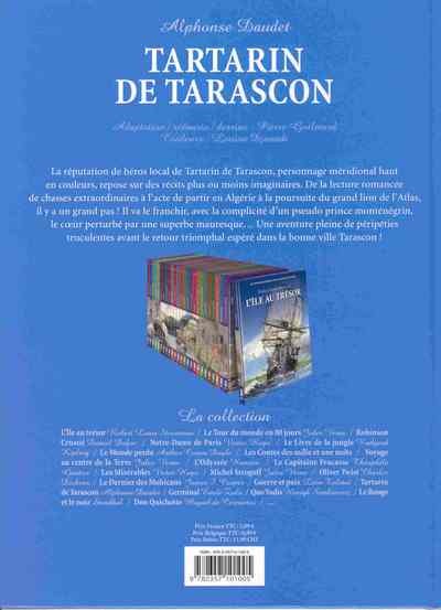 Verso de l'album Les Incontournables de la littérature en BD Tome 19 Tartarin de Tarascon