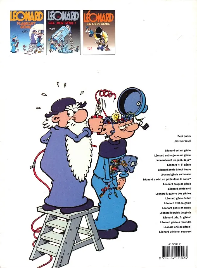 Verso de l'album Léonard Tome 21 Un air de génie