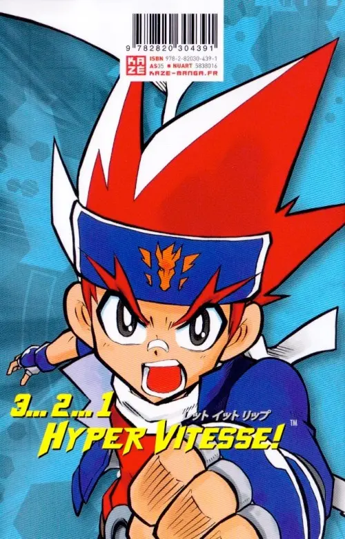 Verso de l'album Beyblade Metal Metal Fury 9