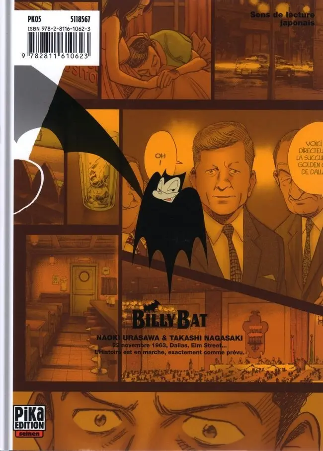 Verso de l'album Billy Bat 7