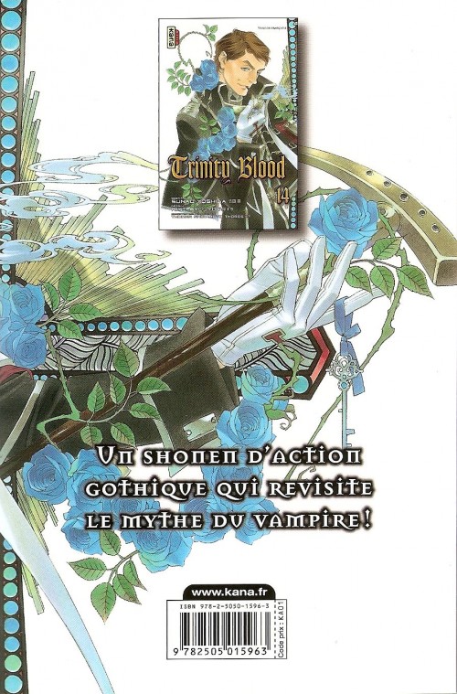 Verso de l'album Trinity Blood 14