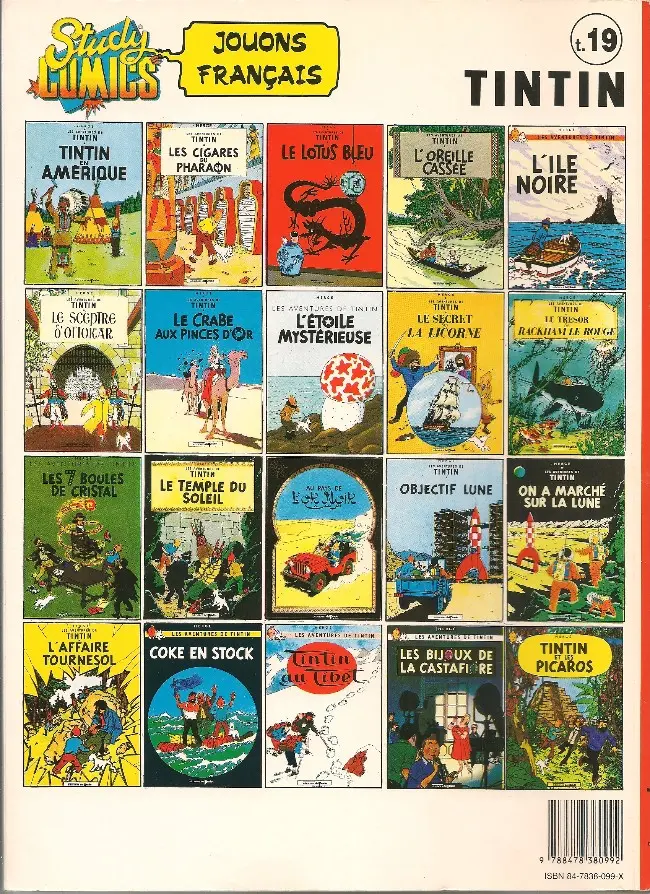 Verso de l'album Tintin Tome 19 Vol 714 pour Sydney
