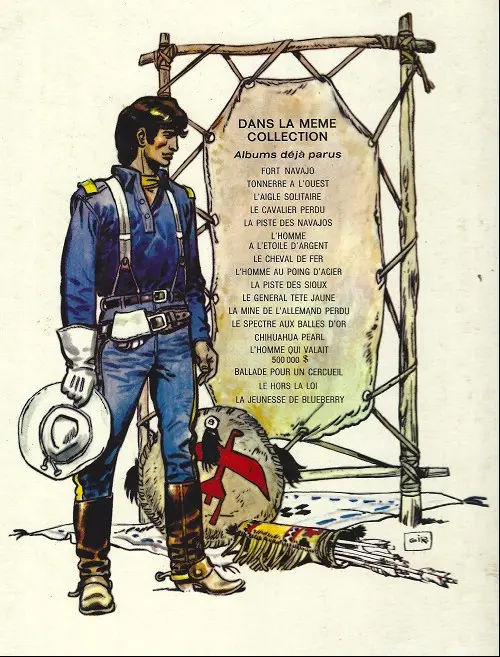 Verso de l'album Blueberry Tome 3 L'aigle solitaire