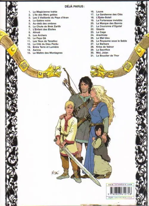 Verso de l'album Thorgal Tome 23 La Cage