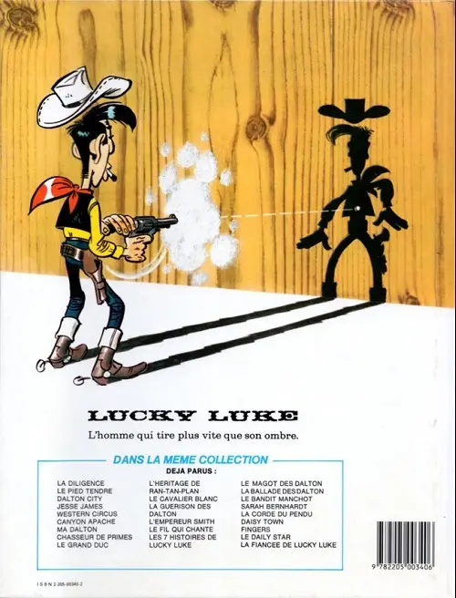 Verso de l'album Lucky Luke Tome 34 Dalton City