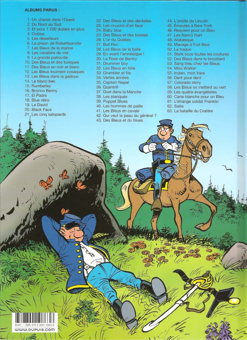 Verso de l'album Les Tuniques Bleues Tome 6 La prison de Robertsonville
