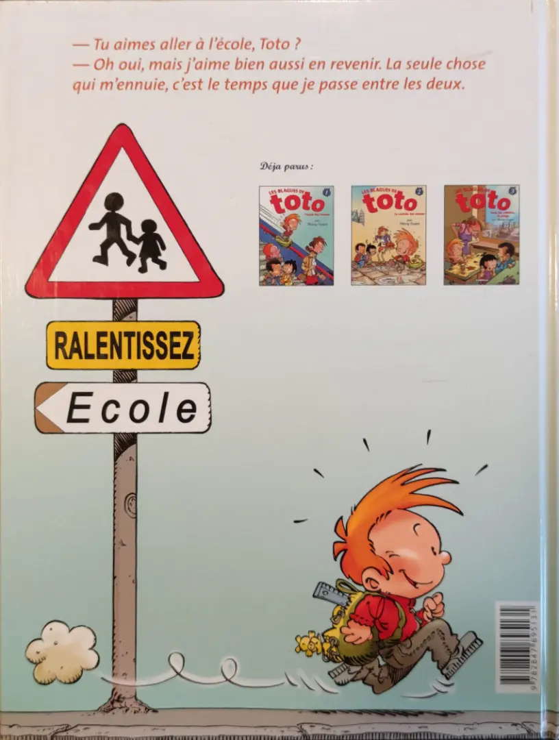 Verso de l'album Les Blagues de Toto Tome 2 La rentrée des crasses