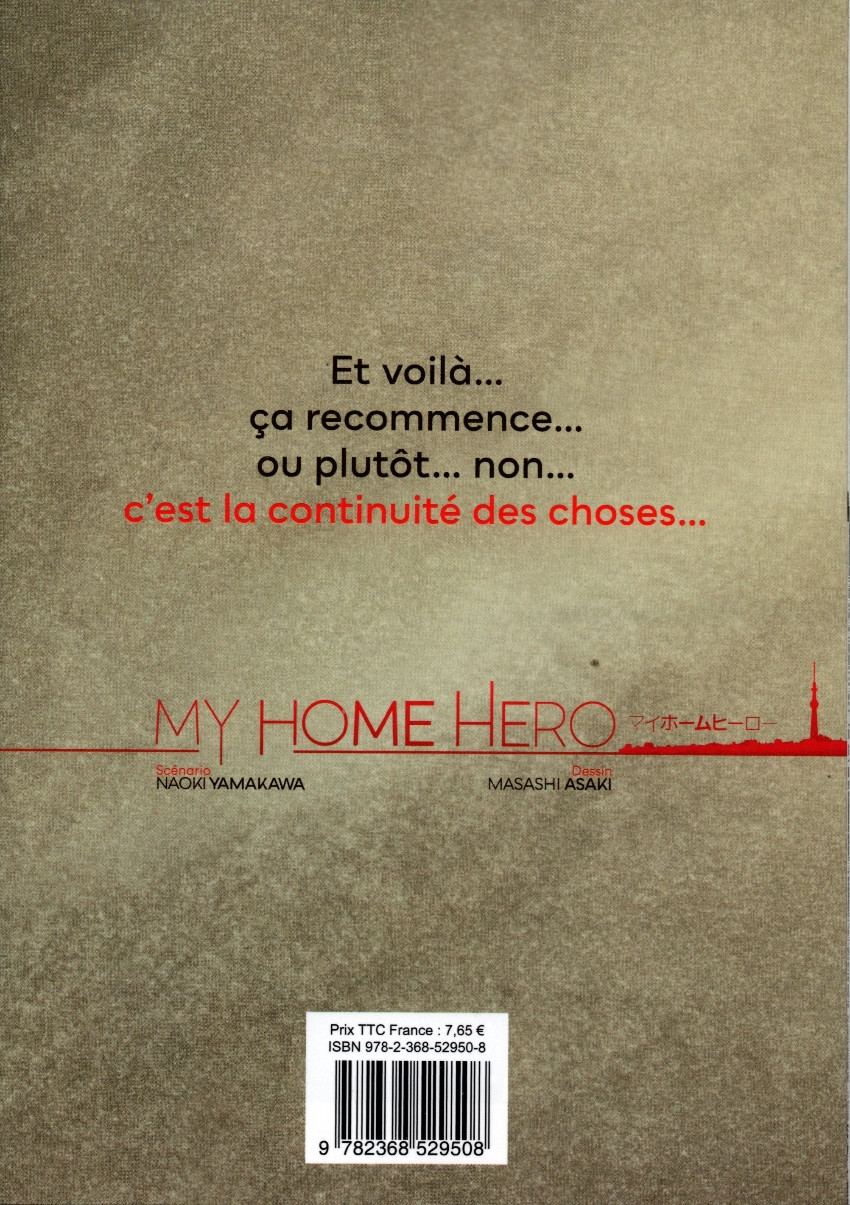 Verso de l'album My Home Hero 7