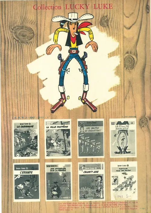 Verso de l'album Lucky Luke Tome 22 Les Dalton dans le Blizzard