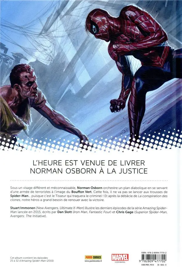 Verso de l'album All-New Amazing Spider-Man Tome 6 L'identité d'Osborn