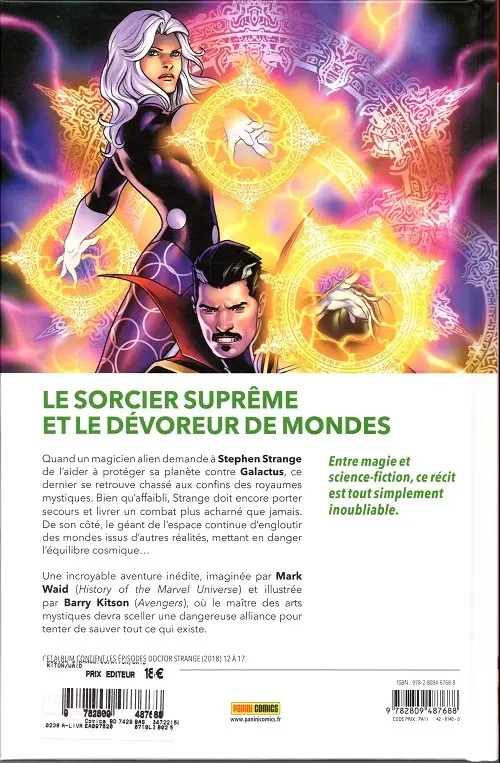 Verso de l'album Doctor Strange Tome 3 Héraut suprême
