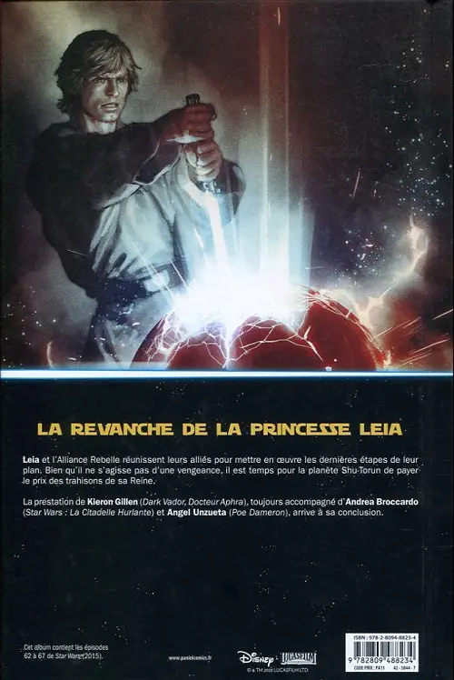Verso de l'album Star Wars Tome 11 Le Châtiment de Shu-Torun