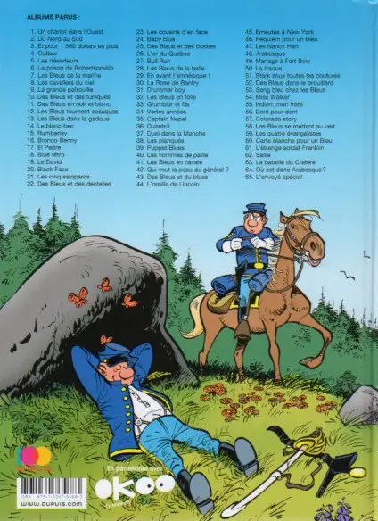 Verso de l'album Les Tuniques Bleues Tome 51 Stark sous toutes les coutures