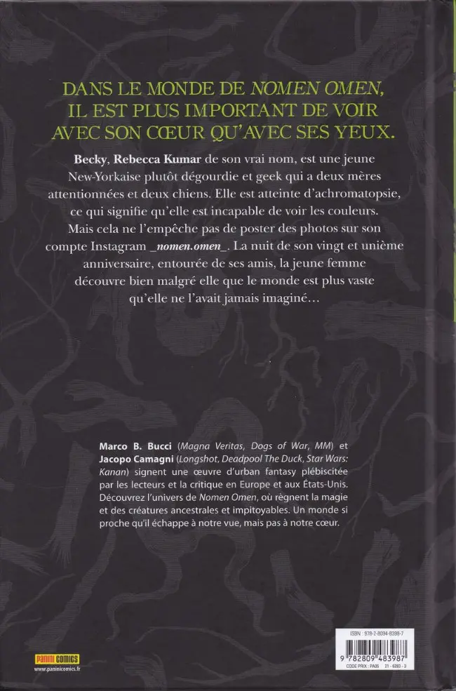 Verso de l'album Nomen Omen Tome I Total Eclipse of the Heart