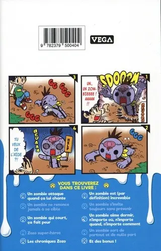 Verso de l'album Zozo Zombie Vol. 1