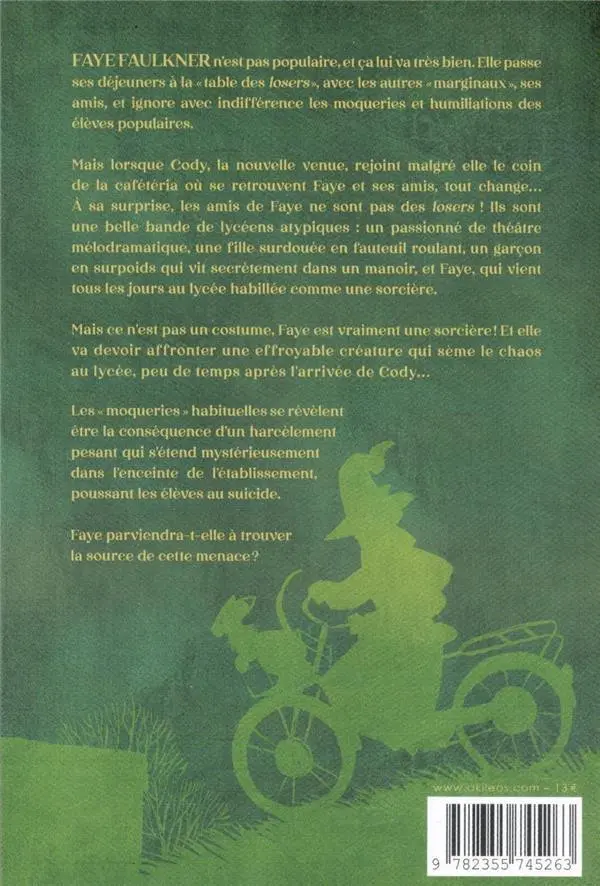 Verso de l'album Sorcière à louer