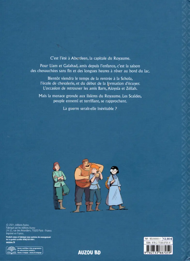 Verso de l'album Écuyers 1 La belle saison