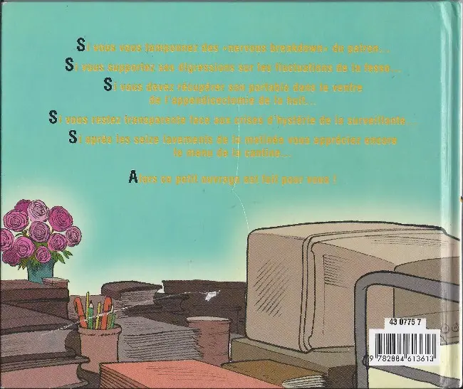 Verso de l'album de A à Z Les Infirmières illustrées de A à Z
