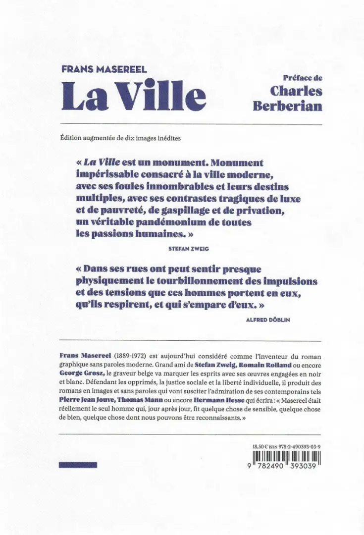 Verso de l'album La Ville