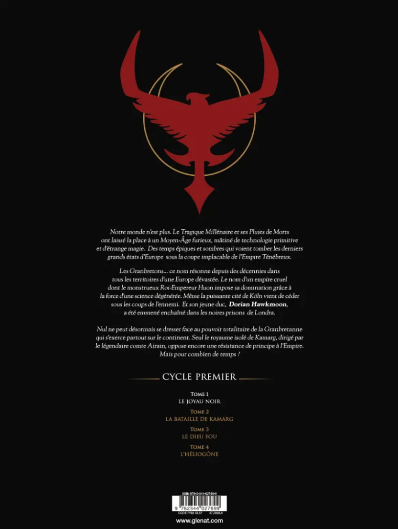 Verso de l'album Hawkmoon 1 Le Joyau noir