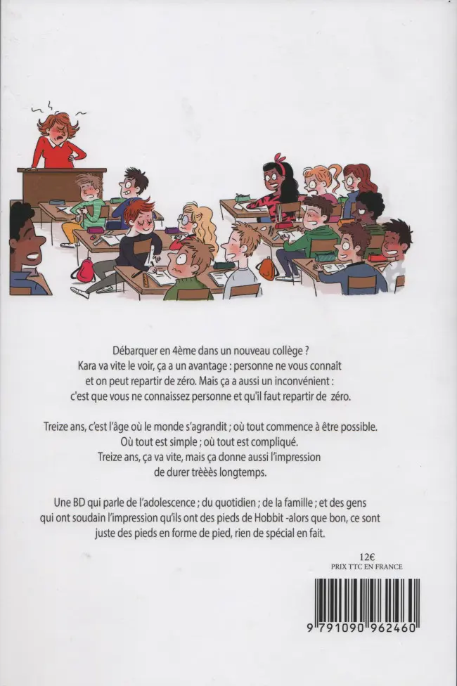 Verso de l'album Coquillettes et crustacés 1 Kara - Premier trimestre