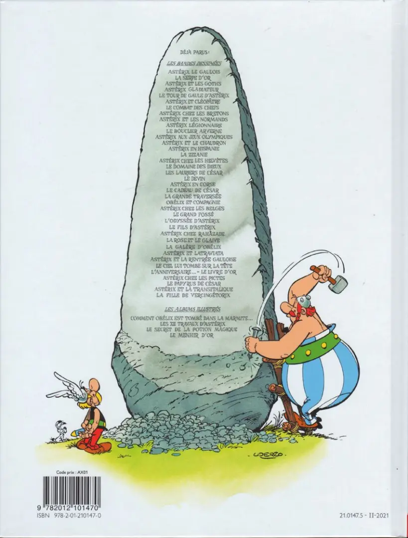 Verso de l'album Astérix Tome 15 La zizanie